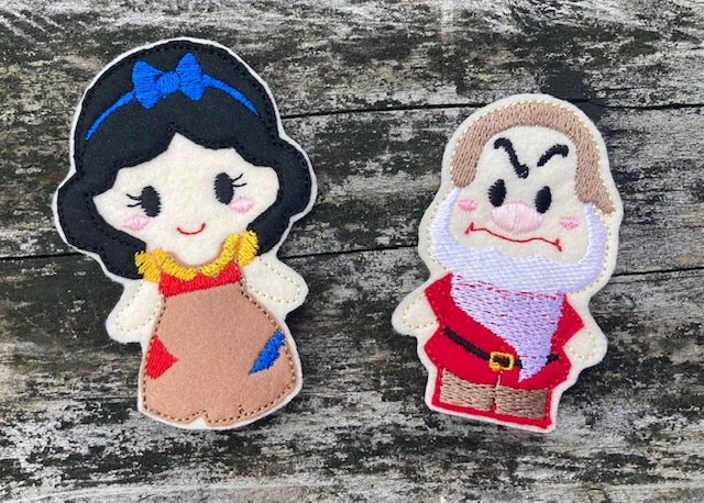 Forest Princess Finger Puppet Set One