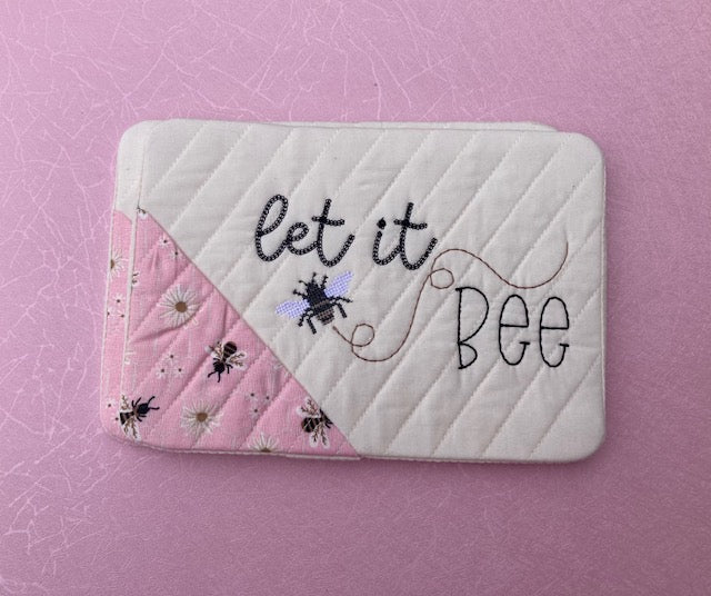 "Busy Bees" Mug Rug Set