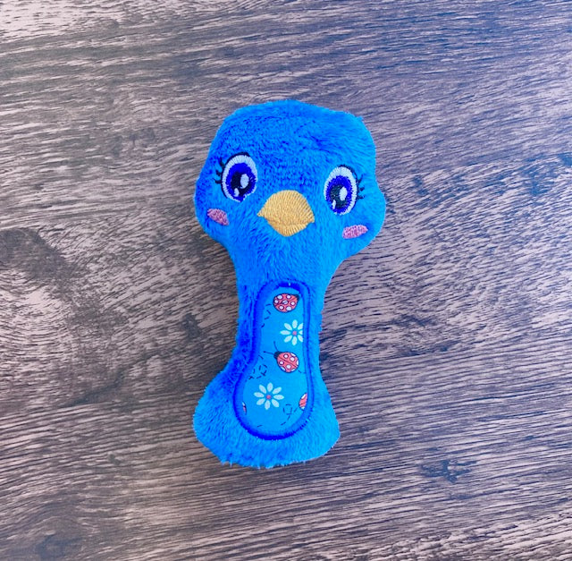 Blue Bird Baby Rattle
