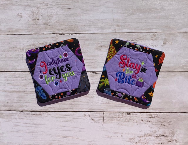 Quirky Witch Mug Rug Set