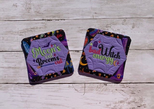 Quirky Witch Mug Rug Set