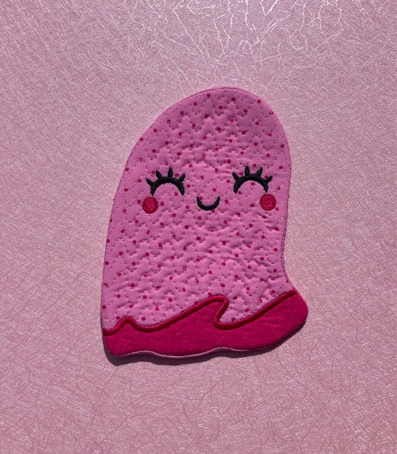 "Lil' Ghost" Mug Rug - Choice of Color