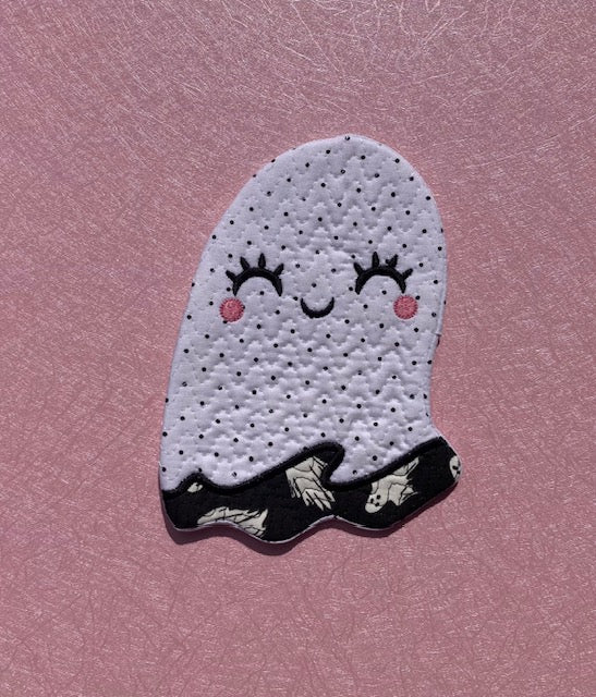 "Lil' Ghost" Mug Rug - Choice of Color