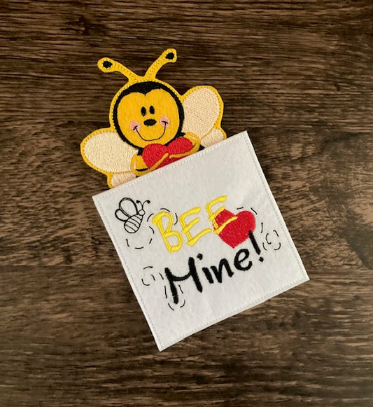 "Bee Mine" Valentine Card with Finger Puppet