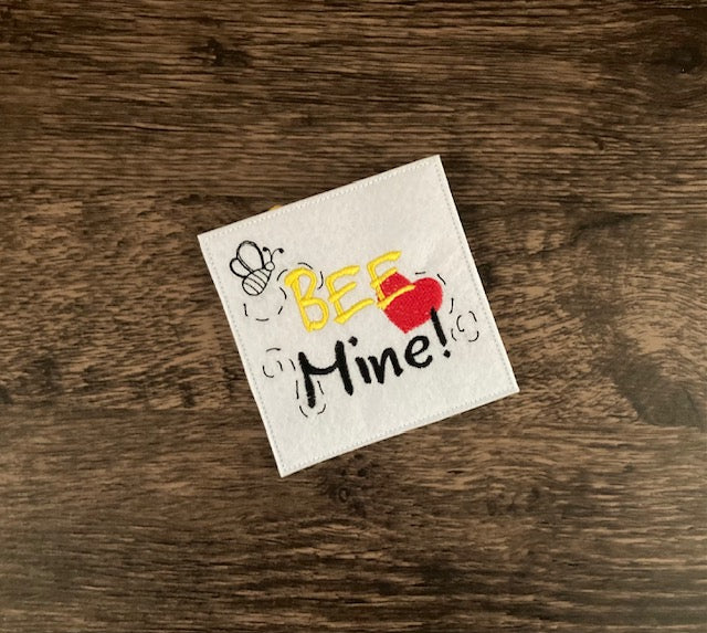 "Bee Mine" Valentine Card with Finger Puppet