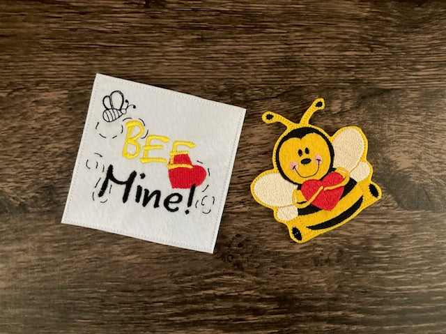 "Bee Mine" Valentine Card with Finger Puppet