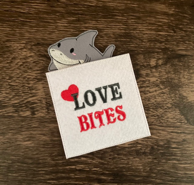 "Do Do Baby Shark" Valentine Card with Finger Puppet