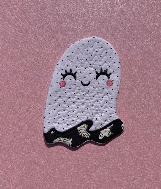 "Lil' Ghost" Mug Rug - Choice of Color